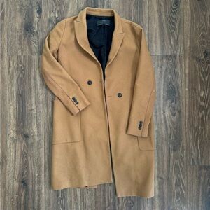 Women’s Zara Trench Coat Wool Camel Medium